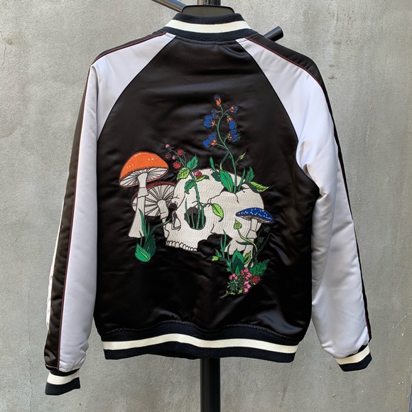 Urban Outfitters Embroidery Varsity Bomber Jacket - Picture 4 of 4